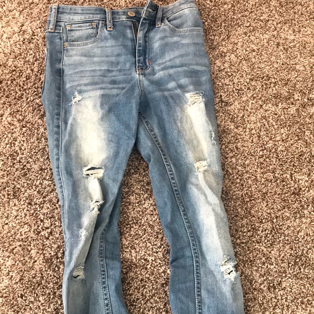 high waisted jeans